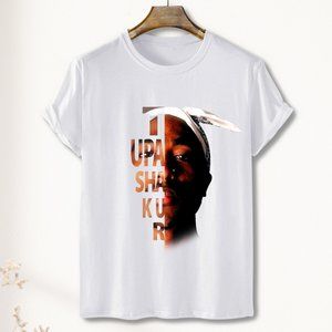 Tupac Shakur Face T-Shirt Cotton Unisex- Tupac Shakur Lover 2023